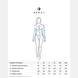 GŁADKA DAMSKA bluzka CZARNA 3/4 rękaw BAWEŁNIANA MORAJ